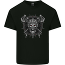 Viking Skull with Swords & Shield Valhalla Mens Cotton T-Shirt Tee Top Black