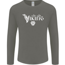 Viking Thor Odin Valhalla Norse Mythology Mens Long Sleeve T-Shirt Charcoal