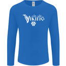 Viking Thor Odin Valhalla Norse Mythology Mens Long Sleeve T-Shirt Royal Blue