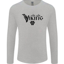 Viking Thor Odin Valhalla Norse Mythology Mens Long Sleeve T-Shirt Sports Grey