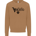 Viking Thor Odin Valhalla Norse Mythology Mens Sweatshirt Jumper Caramel Latte