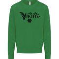 Viking Thor Odin Valhalla Norse Mythology Mens Sweatshirt Jumper Irish Green
