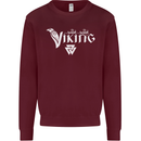 Viking Thor Odin Valhalla Norse Mythology Mens Sweatshirt Jumper Maroon