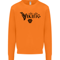 Viking Thor Odin Valhalla Norse Mythology Mens Sweatshirt Jumper Orange