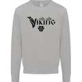 Viking Thor Odin Valhalla Norse Mythology Mens Sweatshirt Jumper Sports Grey