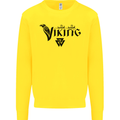 Viking Thor Odin Valhalla Norse Mythology Mens Sweatshirt Jumper Yellow