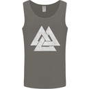 Viking Valknut Symbol  Norse Mythology Thor Mens Vest Tank Top Charcoal