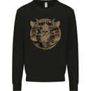 Viking Warrior Gym MMA Valhalla Odin Norse Kids Sweatshirt Jumper Black
