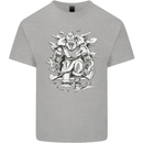 Viking Warrior Valhalla Odin Axe Gym God Kids T-Shirt Childrens Sports Grey