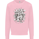 Viking Warrior Valhalla Odin Axe Gym God Mens Sweatshirt Jumper Light Pink