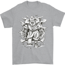 Viking Warrior Valhalla Odin Axe Gym God Mens T-Shirt Cotton Gildan Sports Grey