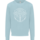 Viking Yggdrasil Tree Norse Mythology Thor Mens Sweatshirt Jumper Light Blue