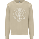 Viking Yggdrasil Tree Norse Mythology Thor Mens Sweatshirt Jumper Sand