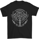 Viking Yggdrasil Tree Norse Mythology Thor Mens T-Shirt Cotton Gildan Black