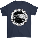 Viking a Wolf of Odin Than a Lamb of God Mens T-Shirt Cotton Gildan Navy Blue