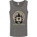 Vikings Valhalla Awaits Valknut Symbol Odin Mens Vest Tank Top Charcoal