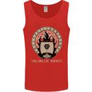 Vikings Valhalla Awaits Valknut Symbol Odin Mens Vest Tank Top Red