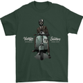Vintage Scooters Nostalgia Speed Shop Mens T-Shirt Cotton Gildan Forest Green