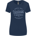 Vintage Year 20th Birthday 2003 Womens Wider Cut T-Shirt Navy Blue