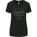 Vintage Year 36th Birthday 1987 Womens Wider Cut T-Shirt Black