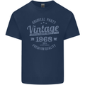 Vintage Year 55th Birthday 1968 Mens Cotton T-Shirt Tee Top Navy Blue