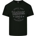 Vintage Year 59th Birthday 1964 Mens Cotton T-Shirt Tee Top Black