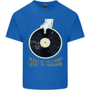 Vinyl Records Keep it Classic DJ Decks Kids T-Shirt Childrens Royal Blue