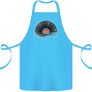 Vinyl Sunset Record LP Turntable Music Cotton Apron 100% Organic Turquoise