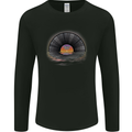 Vinyl Sunset Record LP Turntable Music Mens Long Sleeve T-Shirt Black