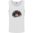 Vinyl Sunset Record LP Turntable Music Mens Vest Tank Top White