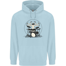 Virtruvian Drummer Funny Drumming Drum Childrens Kids Hoodie Light Blue