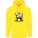 Virtruvian Drummer Funny Drumming Drum Childrens Kids Hoodie Yellow