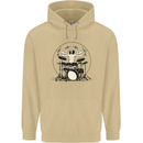 Virtruvian Drummer Funny Drumming Drum Mens 80% Cotton Hoodie Sand