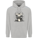 Virtruvian Drummer Funny Drumming Drum Mens 80% Cotton Hoodie Sports Grey