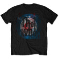 The who target texture mens black music t-shirt iconic band tee