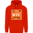 WTF Periodic Table Chemistry Geek Funny Childrens Kids Hoodie Bright Red