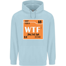 WTF Periodic Table Chemistry Geek Funny Childrens Kids Hoodie Light Blue
