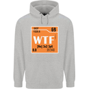 WTF Periodic Table Chemistry Geek Funny Childrens Kids Hoodie Sports Grey