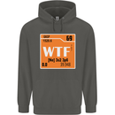 WTF Periodic Table Chemistry Geek Funny Childrens Kids Hoodie Storm Grey