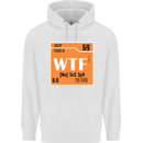WTF Periodic Table Chemistry Geek Funny Childrens Kids Hoodie White
