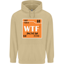 WTF Periodic Table Chemistry Geek Funny Mens 80% Cotton Hoodie Sand