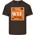 WTF Periodic Table Chemistry Geek Funny Mens Cotton T-Shirt Tee Top Dark Chocolate