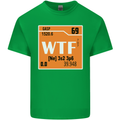 WTF Periodic Table Chemistry Geek Funny Mens Cotton T-Shirt Tee Top Irish Green