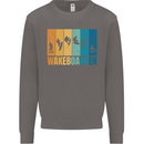 Wakeboarder Water Sports Wakeboarding Mens Sweatshirt Jumper Charcoal