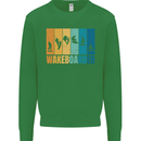 Wakeboarder Water Sports Wakeboarding Mens Sweatshirt Jumper Irish Green