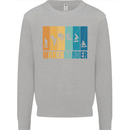 Wakeboarder Water Sports Wakeboarding Mens Sweatshirt Jumper Sports Grey