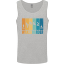 Wakeboarder Water Sports Wakeboarding Mens Vest Tank Top Sports Grey