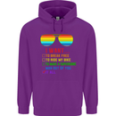 Want to Break Free Ride My Bike Funny LGBT Mens 80% Cotton Hoodie Purple