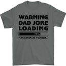 Warning Dad Joke Loading Father's Day Funny Mens T-Shirt Cotton Gildan Charcoal