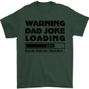 Warning Dad Joke Loading Father's Day Funny Mens T-Shirt Cotton Gildan Forest Green